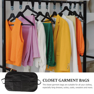 Black Non Woven Coat Suit Dust Bag 60X100Cm - White 60X100Cm