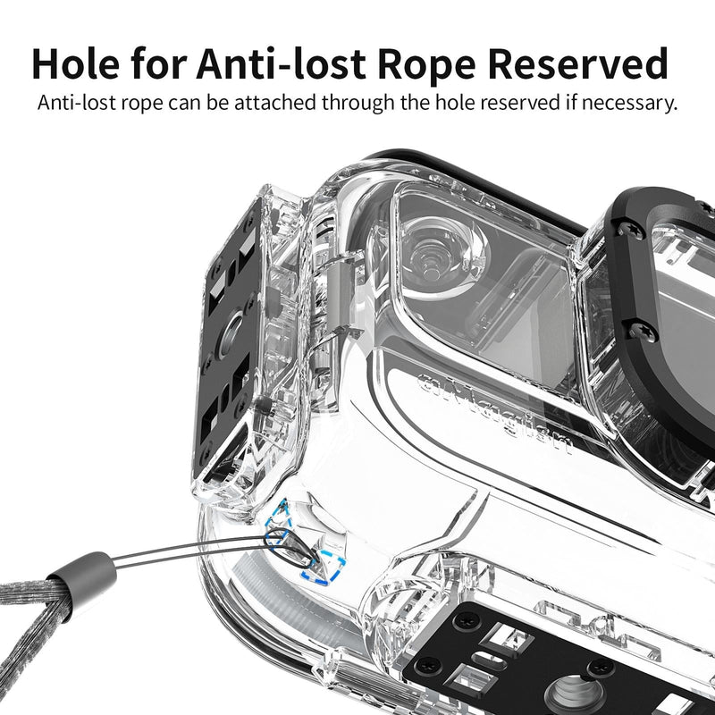 60M Waterproof Dive Shell For Magisn Camera - Horizontal & Vertical Shooting - For Insta360 Ace Pro