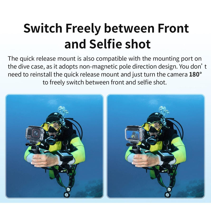 60M Waterproof Dive Shell For Magisn Camera - Horizontal & Vertical Shooting - For Insta360 Ace Pro
