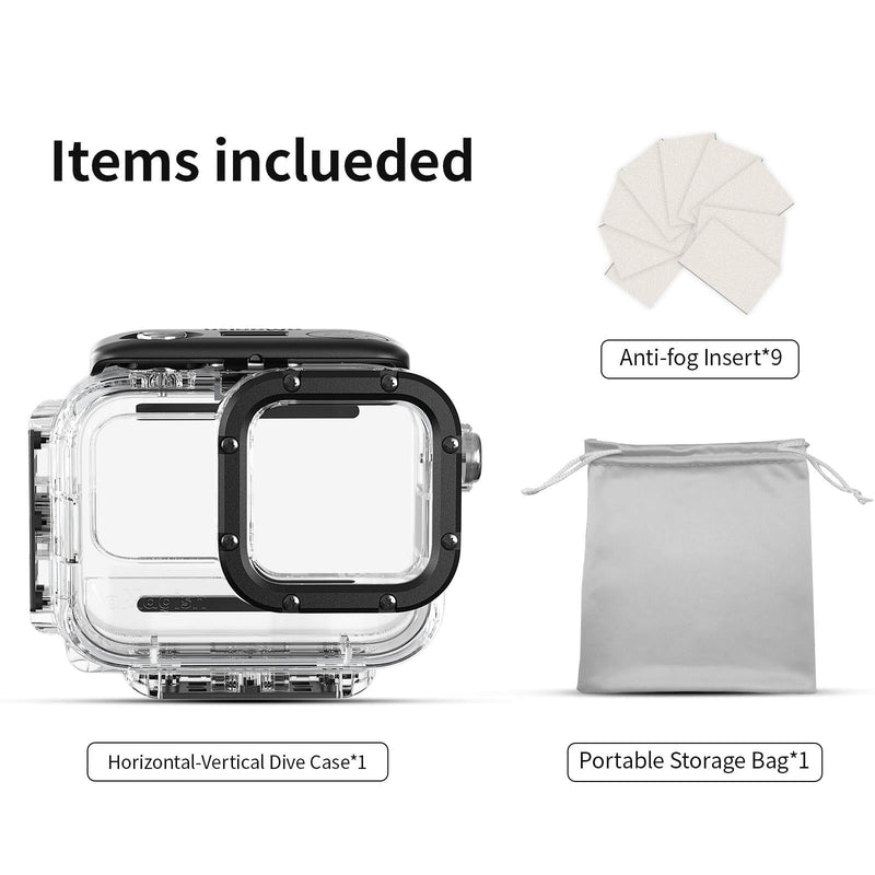 60M Waterproof Dive Shell For Magisn Camera - Horizontal & Vertical Shooting - For Insta360 Ace Pro