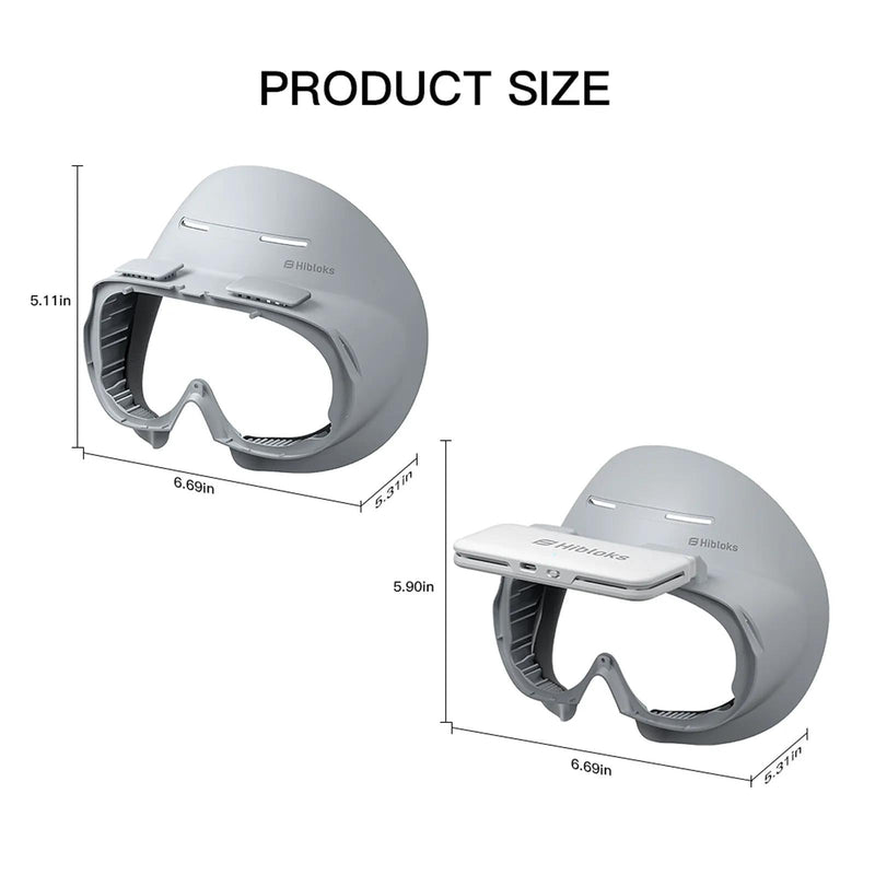 Comfortable Ice Silk Vr Face Cushion for Pico 4 Hibloks - 1Pc Pu Cotton