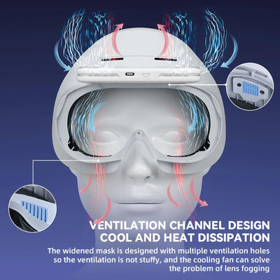Comfortable Ice Silk Vr Face Cushion for Pico 4 Hibloks - 1Pc Pu Cotton