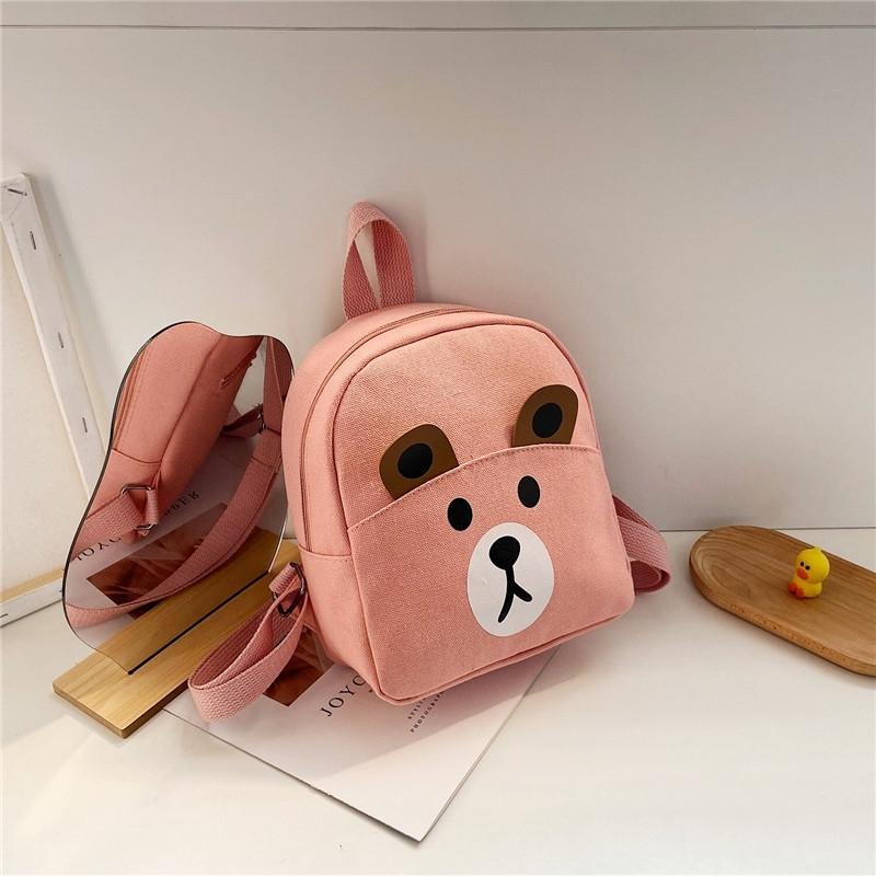 Adorable Bear Schoolbag for Kids - Cartoon Design - Deer Yellow