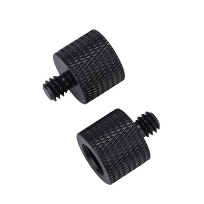 10-Piece Screw Adapter 3 / 8 Female To 1 / 4 Male - Black