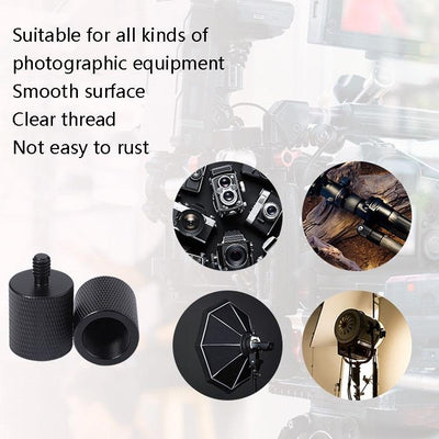 2-Pack Microphone Adapter 1 / 4 Male To F1 5 / 8-27 Female Screw