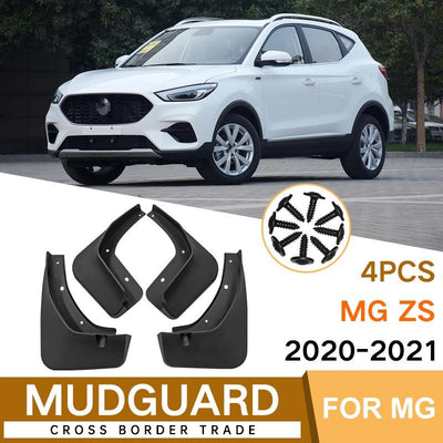 For Mg Zs 2020-2021 4Pcs / Set Car Auto Soft Plastic Splash Flaps Fender Guard