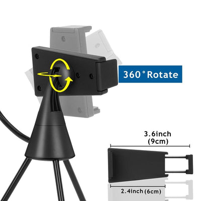 Dimmable Led Ring Light with Phone Tripod Stand