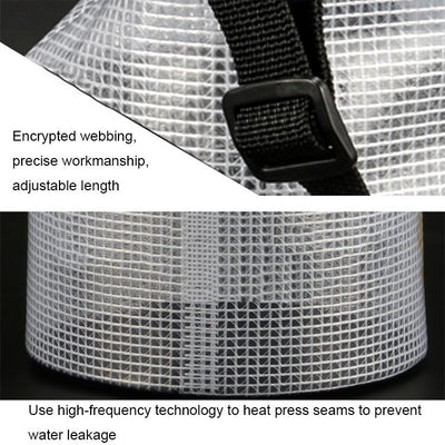 2L Waterproof Bag For Beach Rafting And Swimming Translucent Design