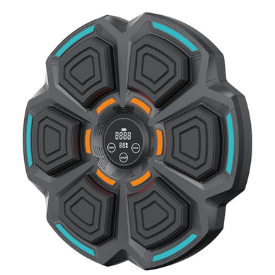 Adjustable 9-Speed Bluetooth Music Boxing Machine With Lights - Black - Black