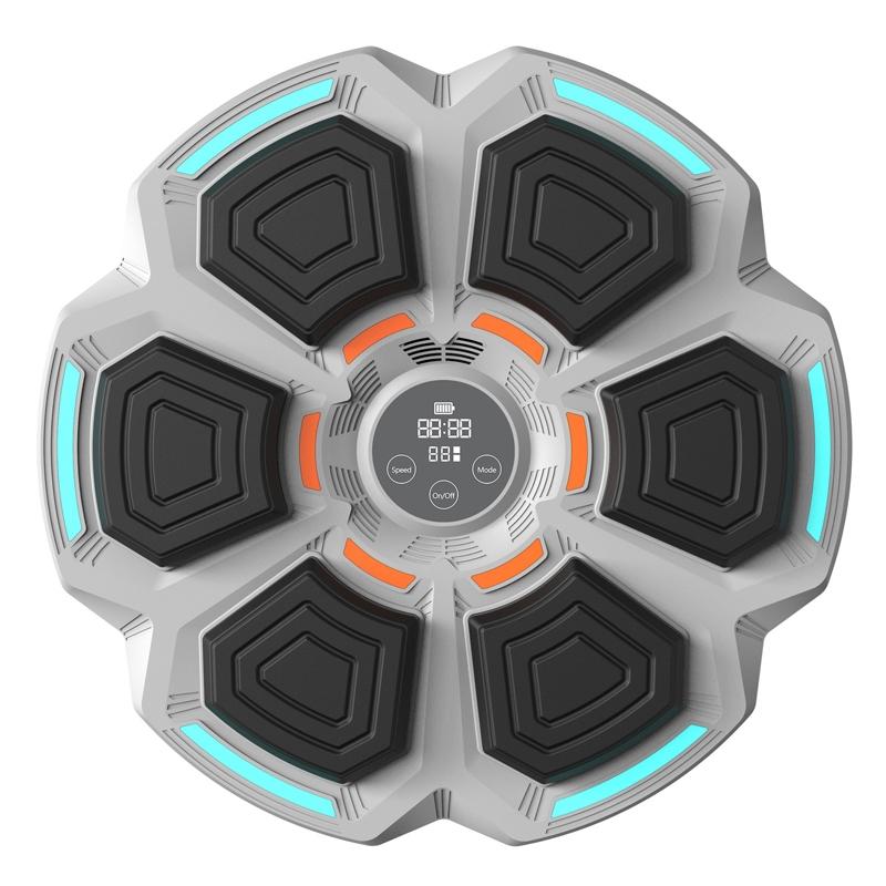 Adjustable 9-Speed Bluetooth Music Boxing Machine With Lights - Black - Black