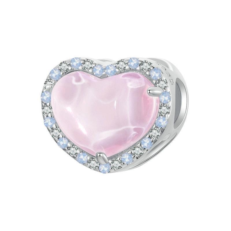 925 Sterling Silver Diy Love Beads For Valentine&