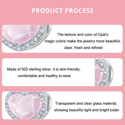 925 Sterling Silver Diy Love Beads For Valentine'S Day In