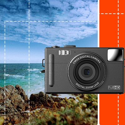 3.0 Hd Children's Digital Camera with 48mp and 3 Screen - Black