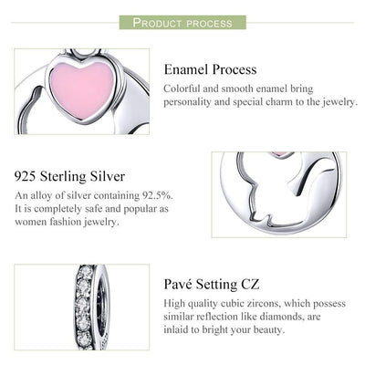 925 Sterling Silver Cat Pendant For Diy Bracelets And Necklaces Style - Pendent