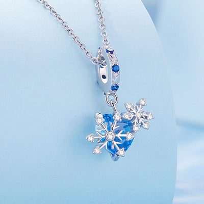 925 Sterling Silver Diy Winter Snowflake Bracelet Bead