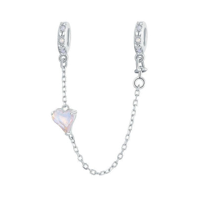 925 Sterling Silver Love Safety Chain For Diy Beading