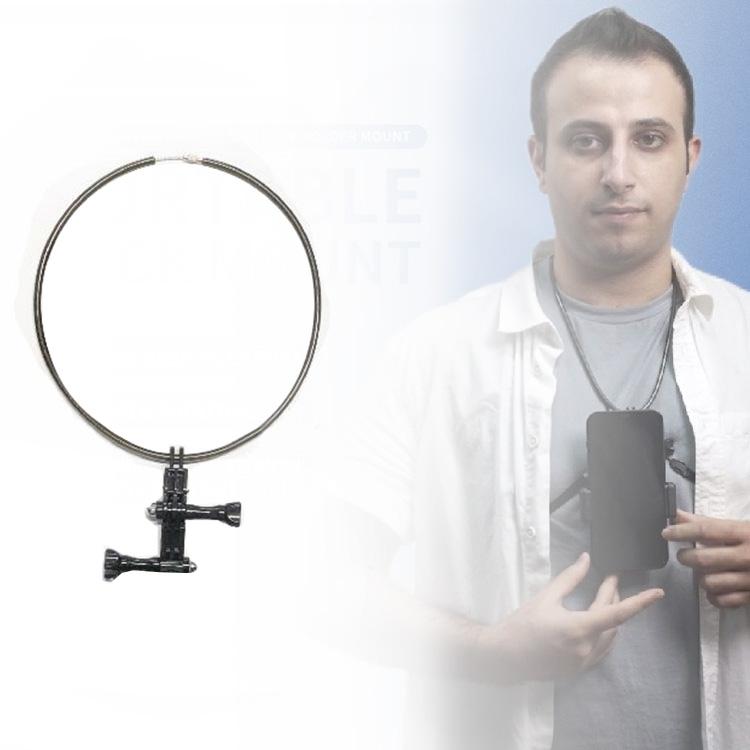 Flexible Neck Mount for Gopro and Smartphones Compatible with Action Cameras