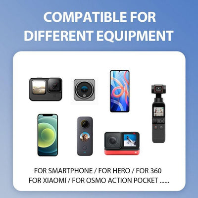 Flexible Neck Mount for Gopro and Smartphones Compatible with Action Cameras