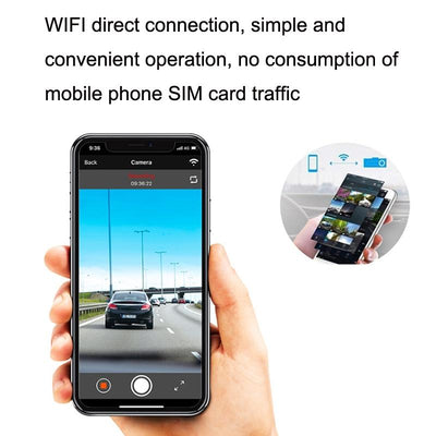 1080p Wifi Car Recorder with Hidden Hd Voice Prompt