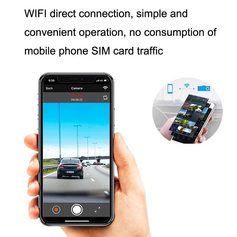 1080p Wifi Car Recorder with Hidden Hd Voice Prompt
