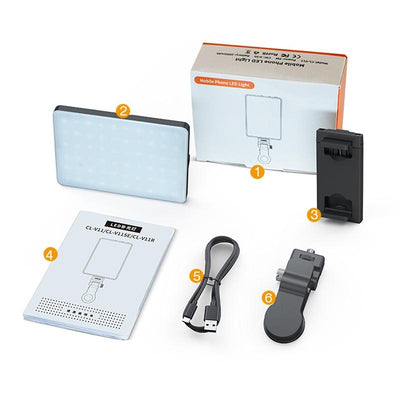 5w Mobile Phone Fill Light with Screen for Live Broadcast and Pocket Light