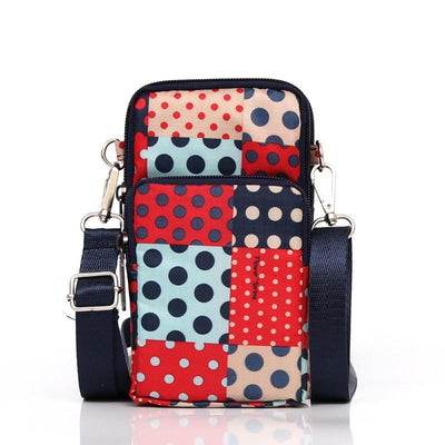 Animal Park Mini Crossbody Phone Wallet With Arm Band - Square Dot