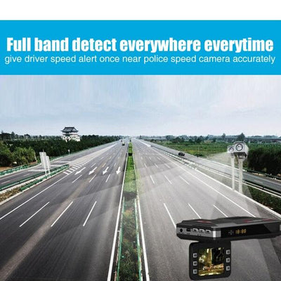 2.0 Lcd Radar Detector Dvr with Laser Gps Logger - Hd 720p 30fps