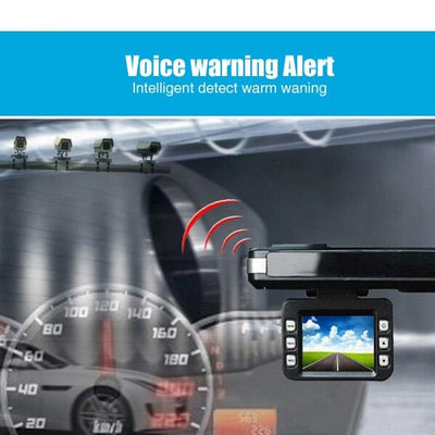 2.0 Lcd Radar Detector Dvr with Laser Gps Logger - Hd 720p 30fps