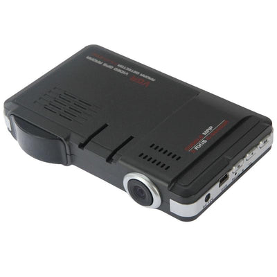 2.0 Lcd Radar Detector Dvr with Laser Gps Logger - Hd 720p 30fps