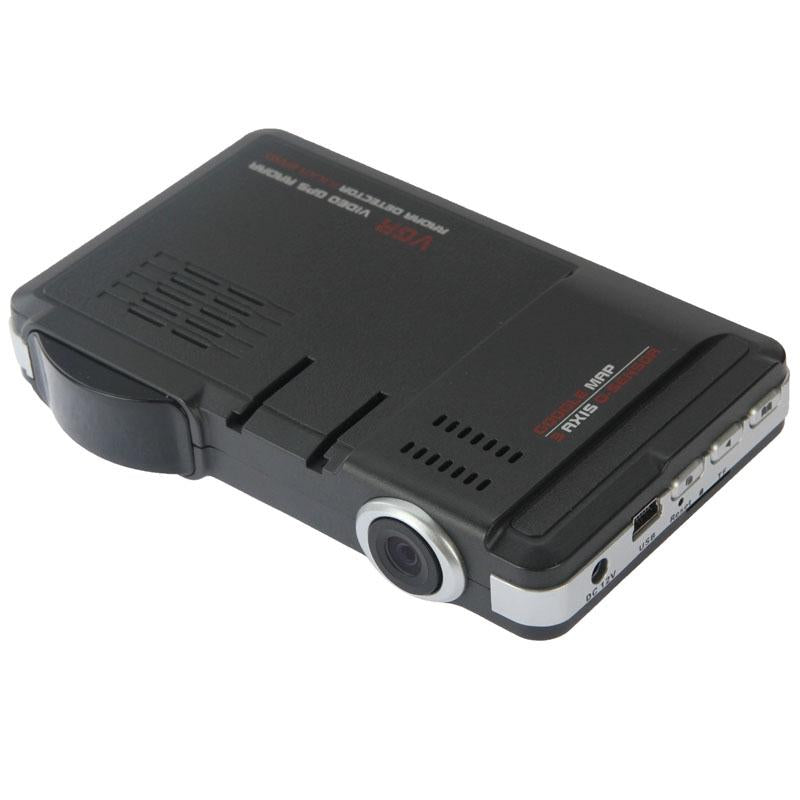 2.0 Lcd Radar Detector Dvr with Laser Gps Logger - Hd 720p 30fps
