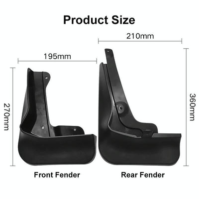 For Honda Vezel Hrv Sport 2019-2021 4Pcs / Set Car Auto Soft Plastic Splash Flaps Fender Guard