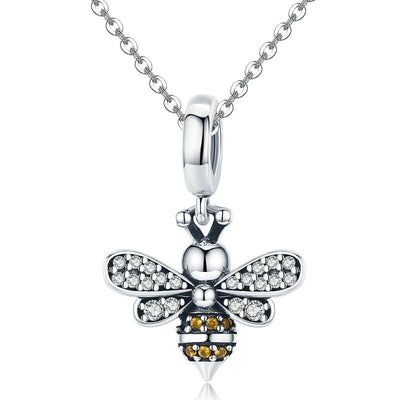 925 Sterling Silver Bee Charm For Diy Bracelets