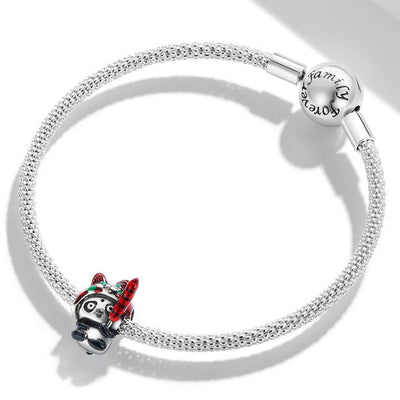 925 Sterling Silver Tiger & Panda Bead Bracelet / Necklace Add Ons