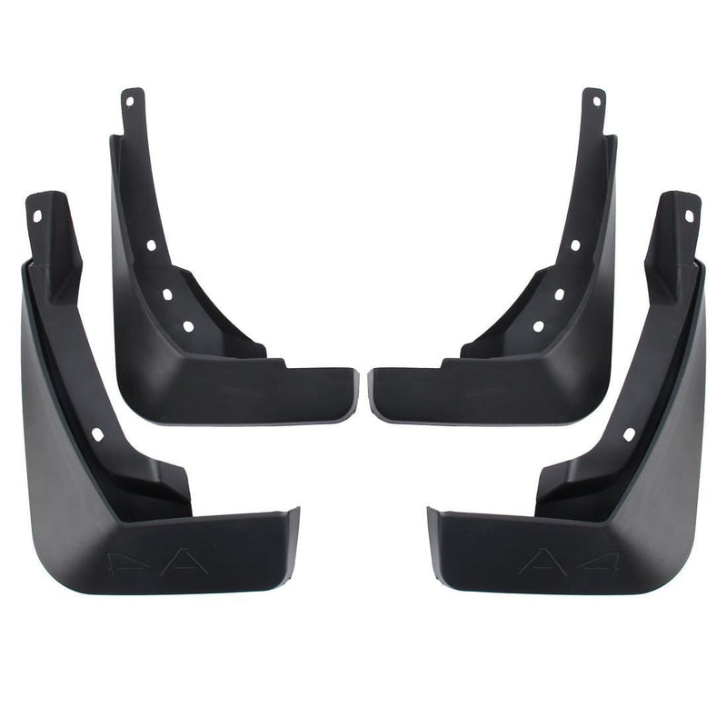 4 Pcs Car Auto Semi-Rigid Pvc Splash Flaps Fender Guard For Audi A4L 2016 Version