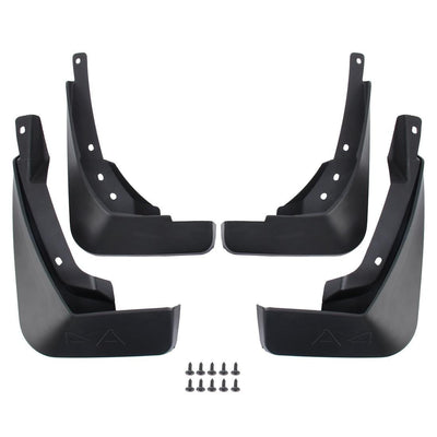 4 Pcs Car Auto Semi-Rigid Pvc Splash Flaps Fender Guard For Audi A4L 2016 Version