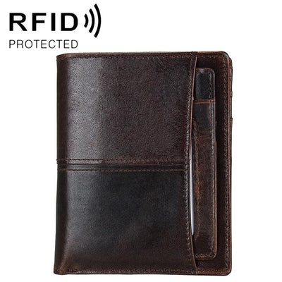 Detachable Card Holder Leather Wallet for Men - Antimagnetic Rfid