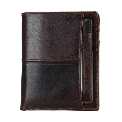 Detachable Card Holder Leather Wallet for Men - Antimagnetic Rfid