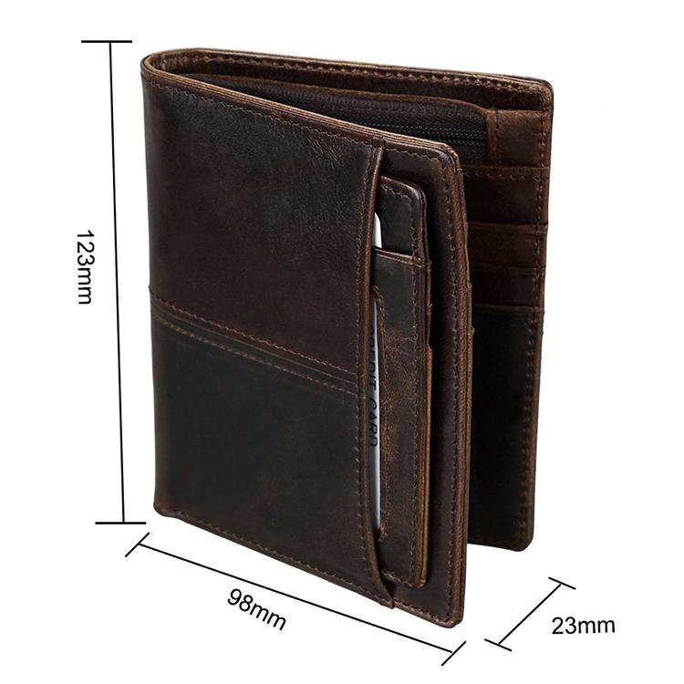 Detachable Card Holder Leather Wallet for Men - Antimagnetic Rfid
