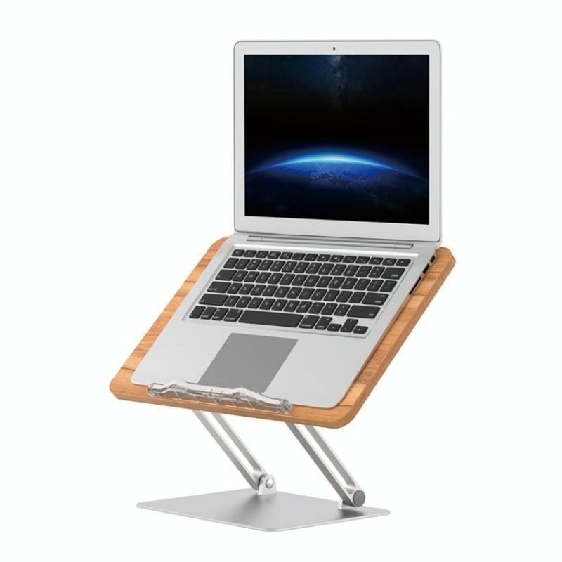 Aluminum Desktop Book Stand with Wood Board