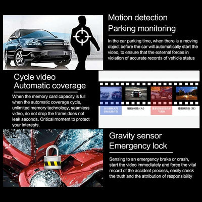 2k Dual Camera Wifi Car Dash Cam with Night Vision