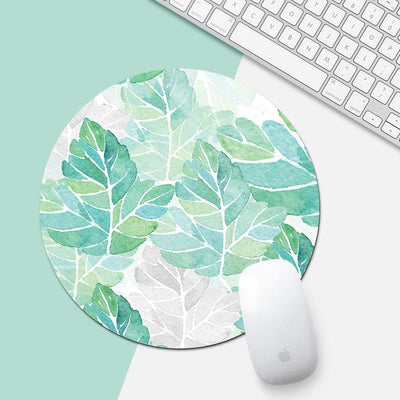 22Cm Green Sunflower Pattern Mouse Pad
