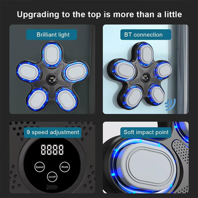 Bluetooth Music Boxing Machine With Adult Gloves - Reaction Training - With Adult Gloves