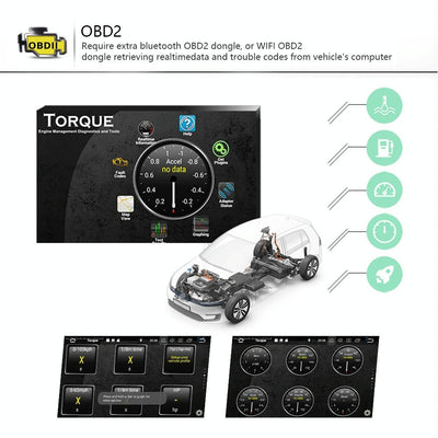 7 Inch Android Car Navigation Player With Wireless Carplay - 1 + 16G - Fits Volkswagen - 4Lights Camera