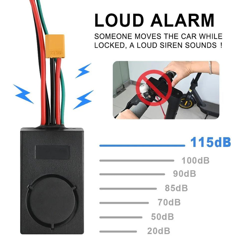 Anti-theft Alarm Electric Scooter with Remote Control 36-55v - For Ninebot Max G30