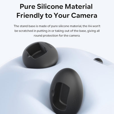 Insta360 X4 Vehicle Mount With Non-Slip Silicone Base And Double-Sided Glue - Without Double Sided Glue