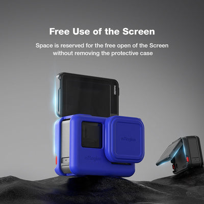 Silicone Case for Insta360 Ace Camera - Protect your Gear - For Insta360 Ace Pro (Blue)