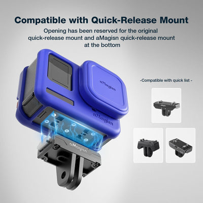 Silicone Case for Insta360 Ace Camera - Protect your Gear - For Insta360 Ace Pro (Blue)