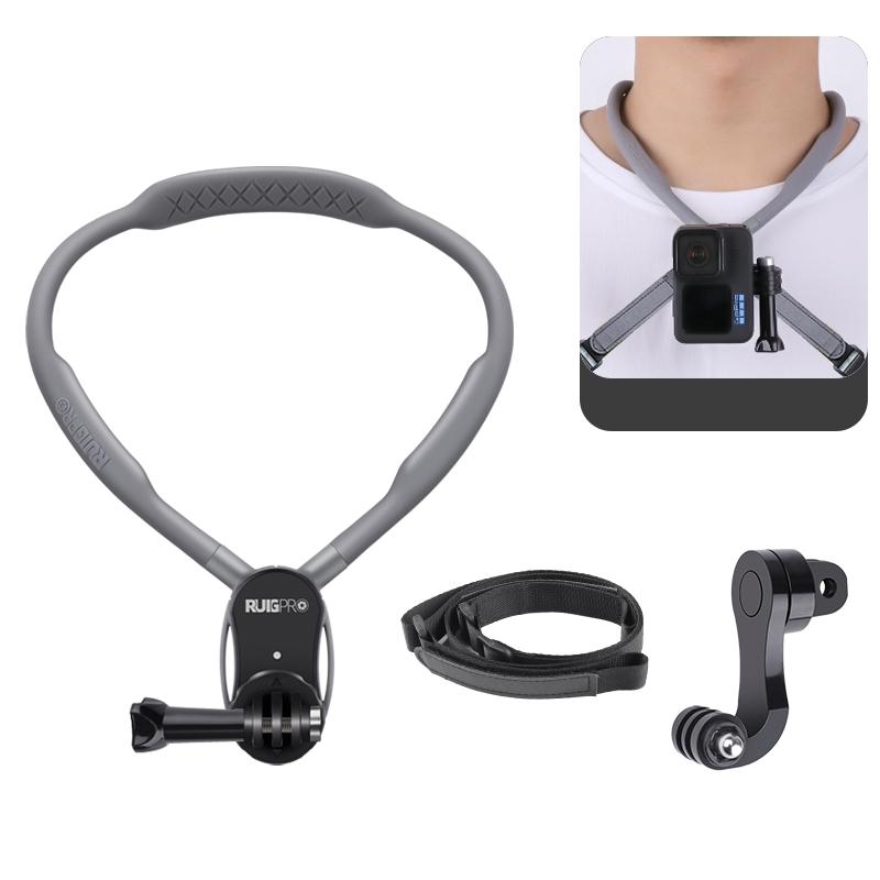 Flexible Neck Mount for Pov Viewing with Strap - With J-Hook Buckle