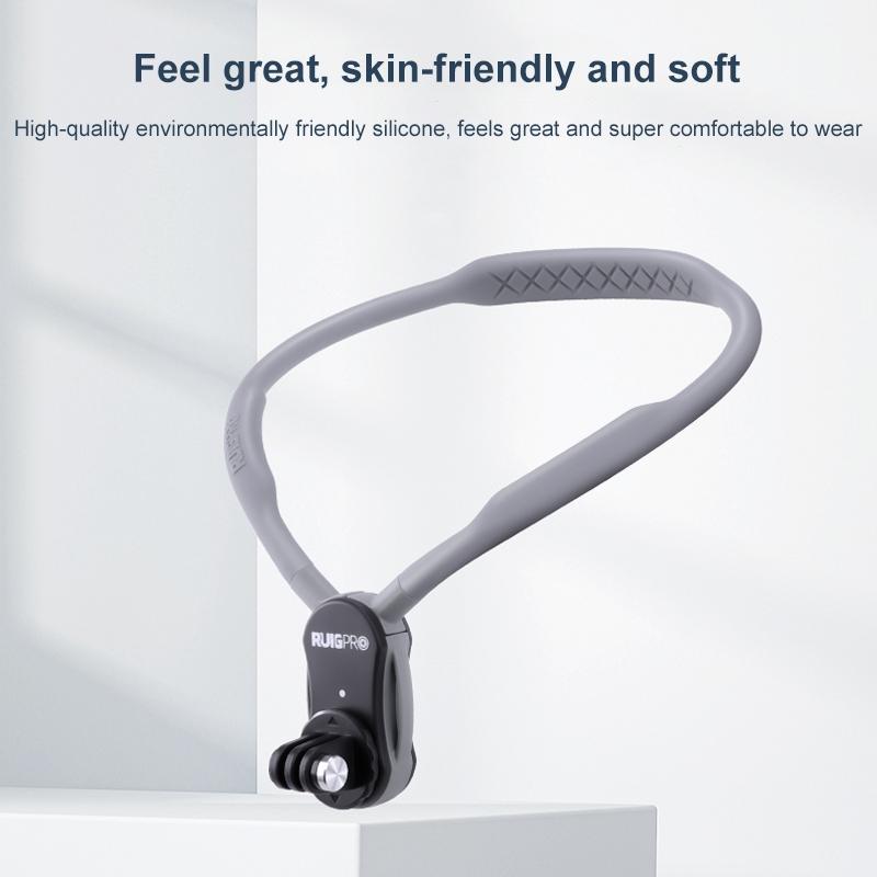 Flexible Neck Mount for Pov Viewing with Strap - With J-Hook Buckle