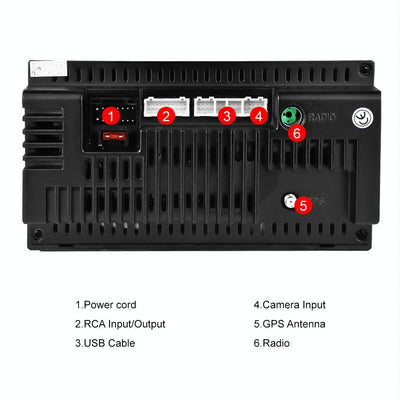 7 Inch Android Wifi Car Navigation Reversing Video Player - 2 + 32G Standard + 4Lights Camera